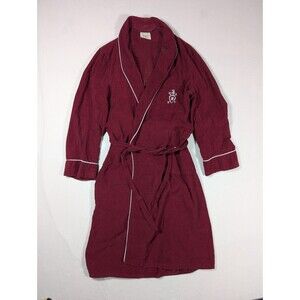 Vintage Sears Smoking Jacket Red 50s/60s/70s Playboy Hugh Hefner L Corduroy